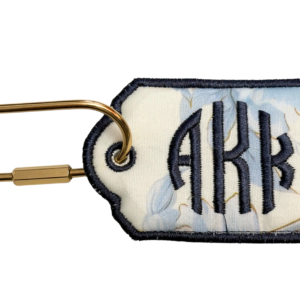 monogram bag tag demo
