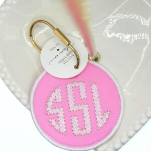 monogram scallopped tag ak
