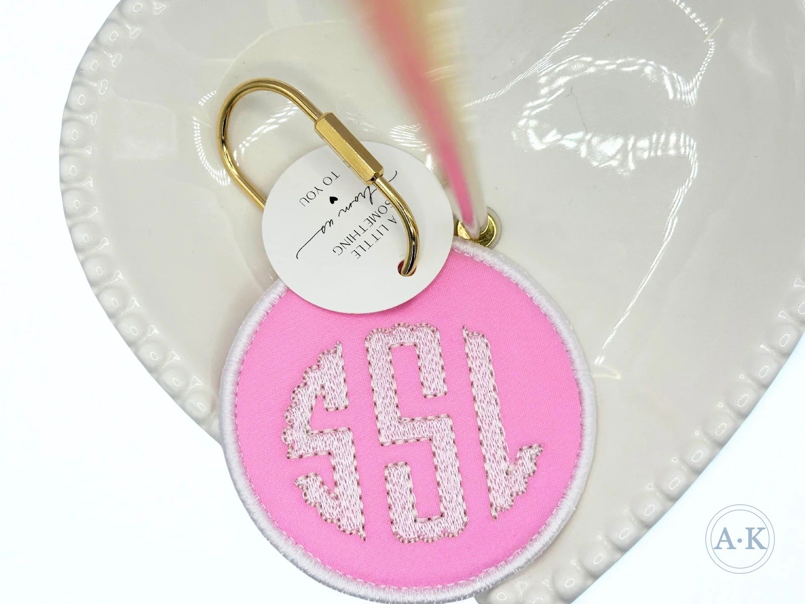 monogram scallopped tag ak monogram scallopped tag ak