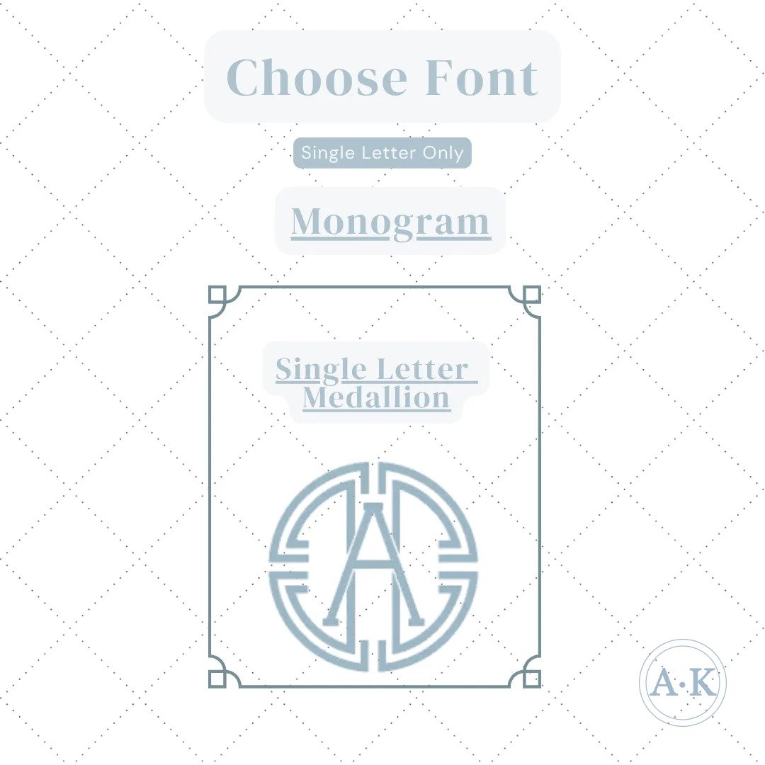 single letter medallion initial ak single letter medallion initial ak