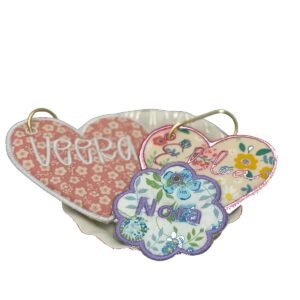 personalized bag tag white ak